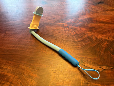 TIDY WIPER SLEEK Toileting and Bathing Aid for wiping the bum  NEW DESIGN.  Blue