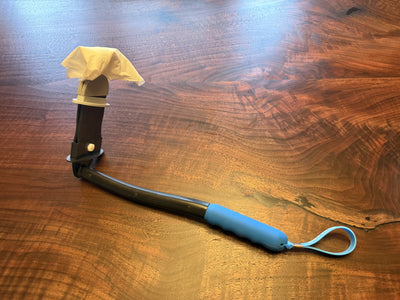 TIDY WIPER SLEEK Toileting and Bathing Aid for wiping the bum NEW DESIGN. BLACK