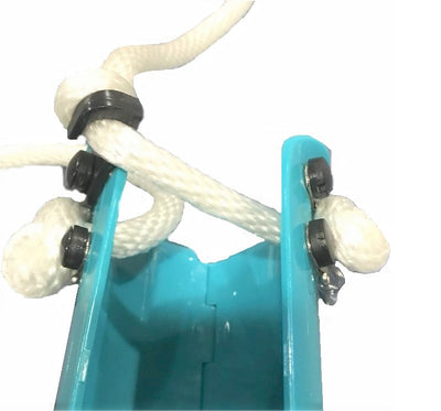 FOLDING PLASTIC COMPRESSION SOCK AID WITH SINGLE SPRING ASSIST.  CREATIVE SELF CARE SOLUTIONS Folding hard sock aid helps open the sock.
